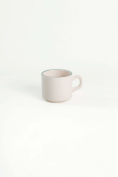 Hermia Juego de tazas de té de 12 piezas Blanco y verde